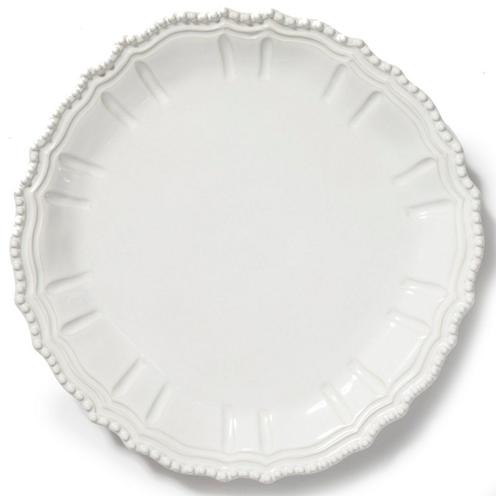 VIETRI: Incanto Stone White Baroque Round Platter Tray - tops-selection.shop