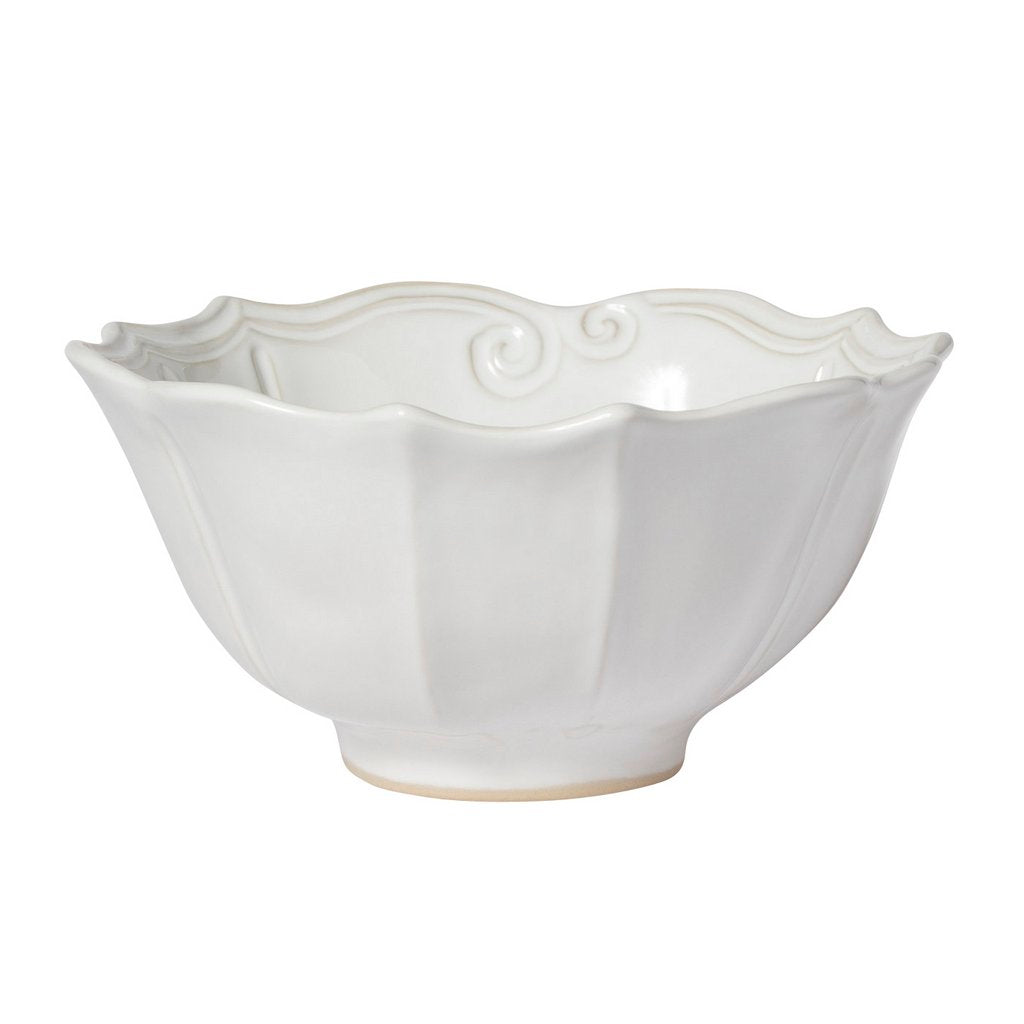 VIETRI: Incanto Stone White Baroque Medium Serving Bowl - tops-selection.shop