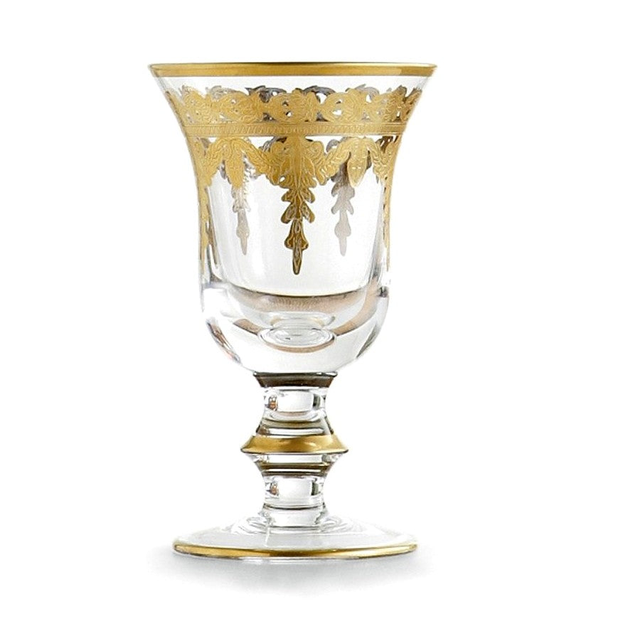 ARTE ITALICA: Vetro Gold Water/Wine Glass - tops-selection.shop
