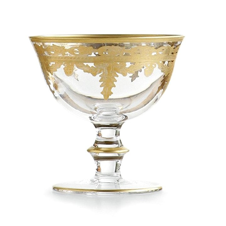 ARTE ITALICA: Vetro Gold Compote - tops-selection.shop