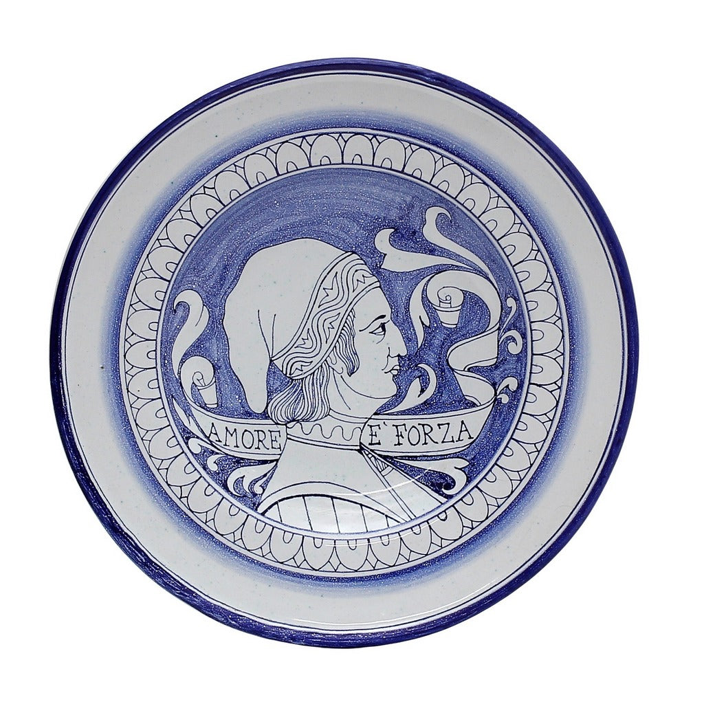 MONOTTI DERUTA: Amore Wall Plates with Noblewomen by the renowned Deruta artistic Claudio Monotti - (SET OF THREE) - tops-selection.shop