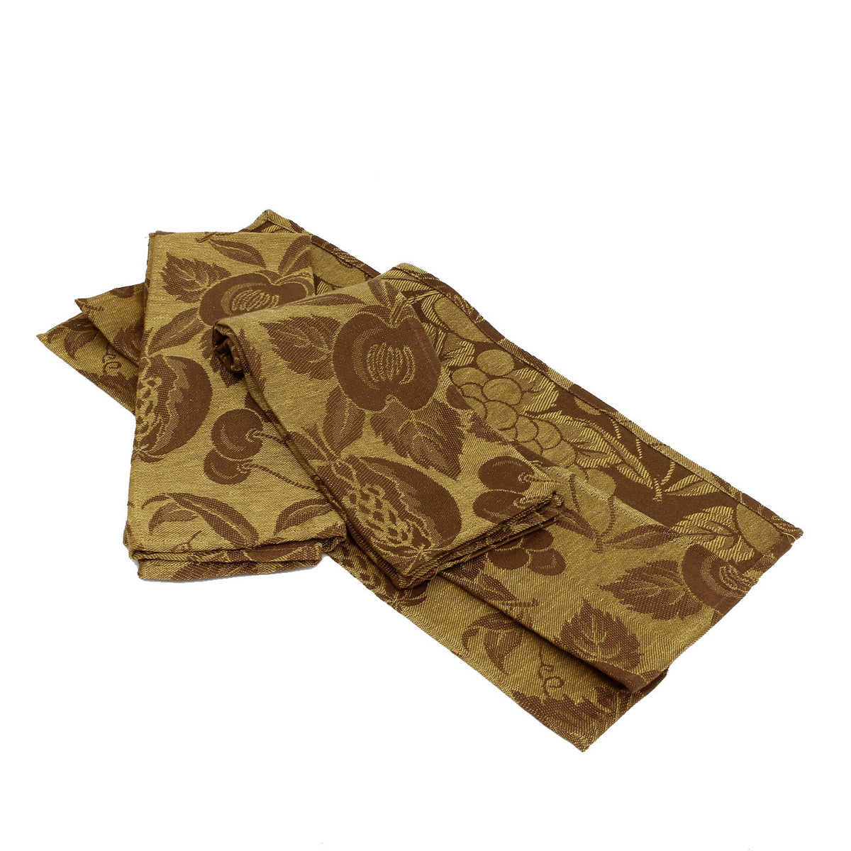 BUSATTI: Hand Towel SET OF 2 PCS Jacquard (100% Linen) CAMEL BROWN - tops-selection.shop