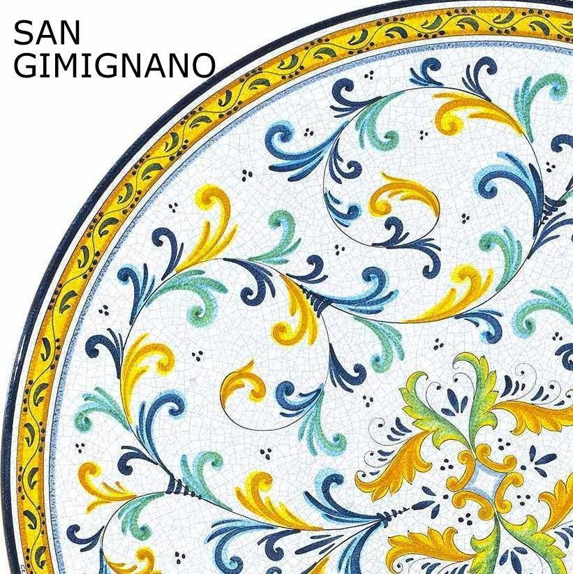 LAZY SUSAN: Ceramic-Stone Rotating Lazy Susan 24" Diam. - tops-selection.shop