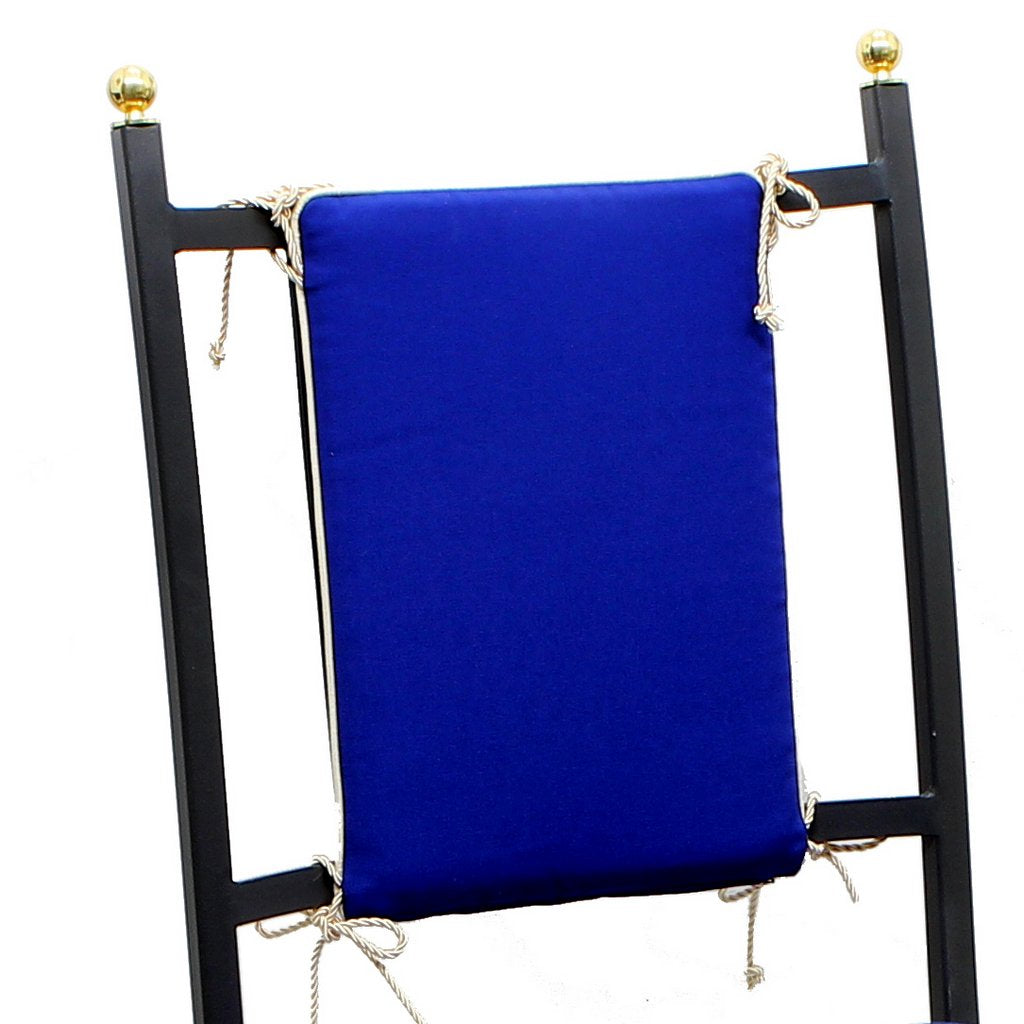 CUSHION BACK PAD: 100% Cotton Deluxe Chair Back Pad - For AURORA Chair in Deruta, Italy. - tops-selection.shop