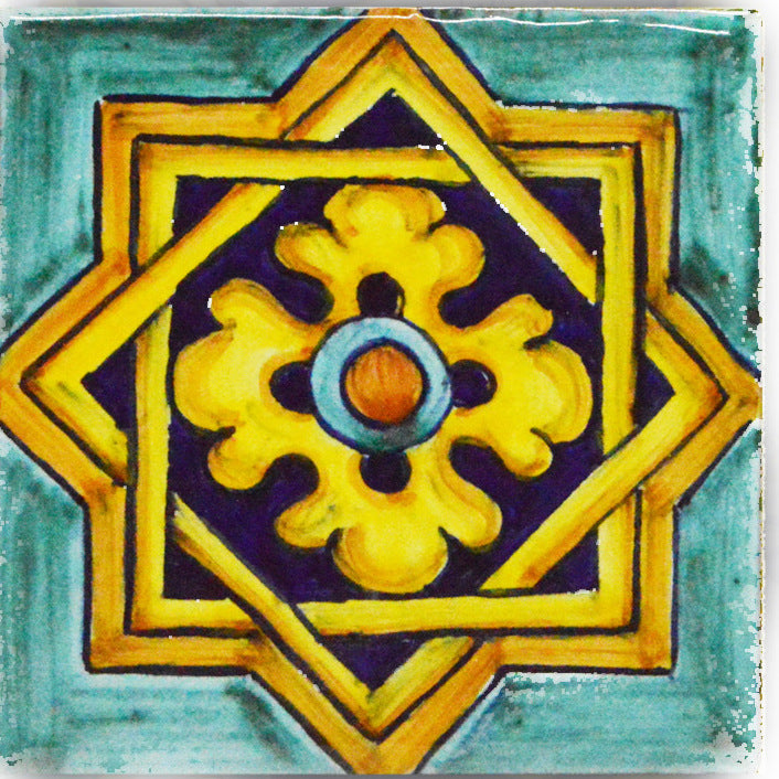 FRANCESCA NICCACCI: Deruta Vario Hand Painted Wall Tile - tops-selection.shop