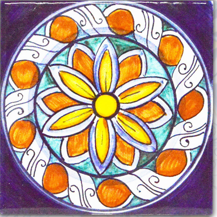 FRANCESCA NICCACCI: Deruta Vario Hand Painted Wall Tile - tops-selection.shop