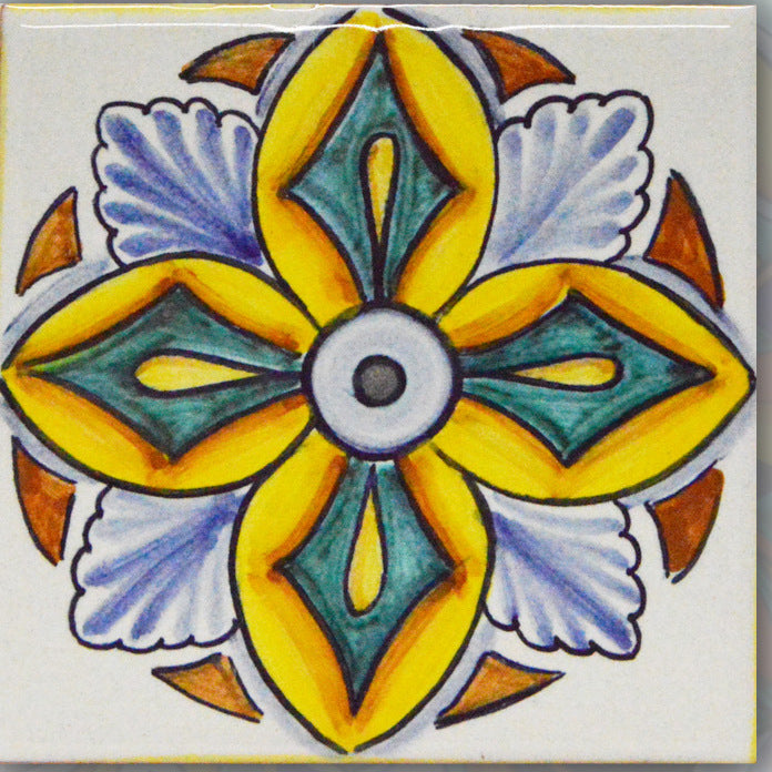 FRANCESCA NICCACCI: Deruta Vario Hand Painted Wall Tile - tops-selection.shop