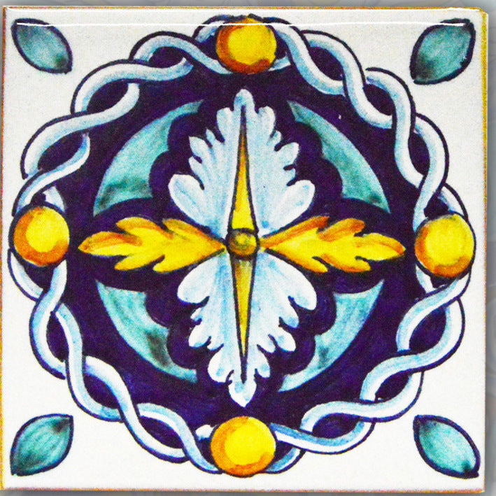 FRANCESCA NICCACCI: Deruta Vario Hand Painted Wall Tile - tops-selection.shop