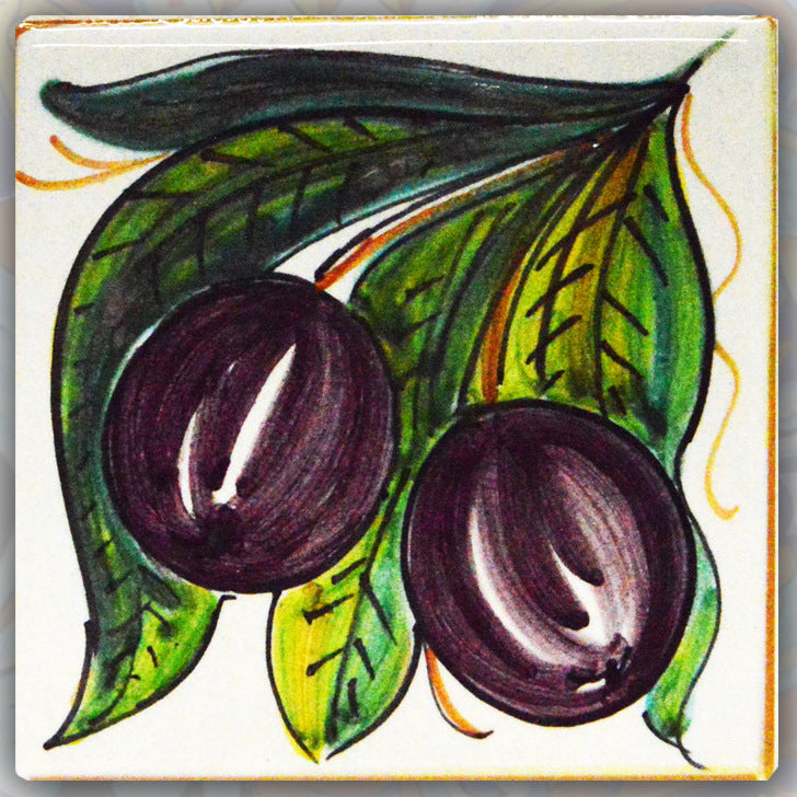 FRANCESCA NICCACCI: Deruta Vario Hand Painted Wall Tile - tops-selection.shop