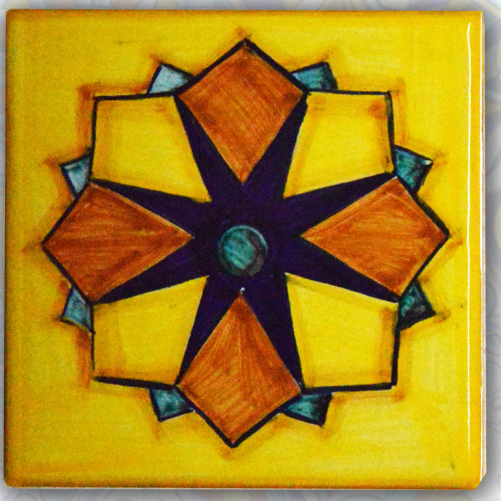FRANCESCA NICCACCI: Deruta Vario Hand Painted Wall Tile - tops-selection.shop