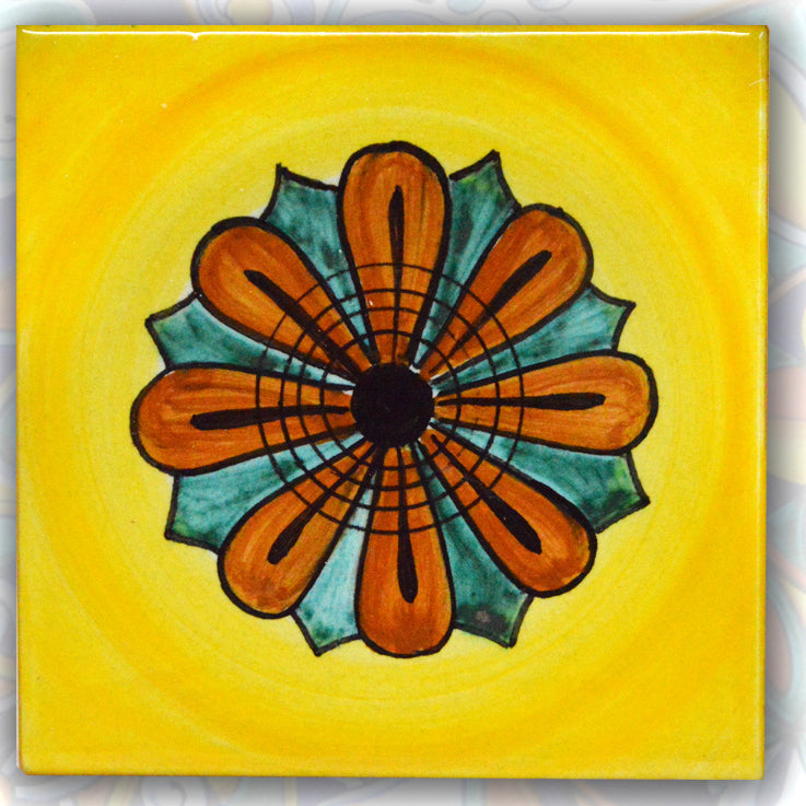FRANCESCA NICCACCI: Deruta Vario Hand Painted Wall Tile - tops-selection.shop