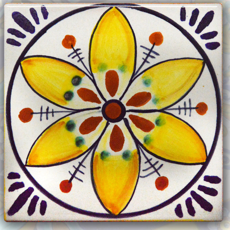 FRANCESCA NICCACCI: Deruta Vario Hand Painted Wall Tile - tops-selection.shop
