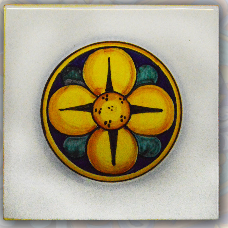 FRANCESCA NICCACCI: Deruta Vario Hand Painted Wall Tile - tops-selection.shop