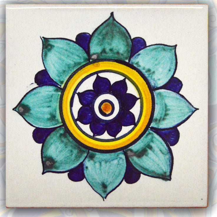 FRANCESCA NICCACCI: Deruta Vario Hand Painted Wall Tile - tops-selection.shop