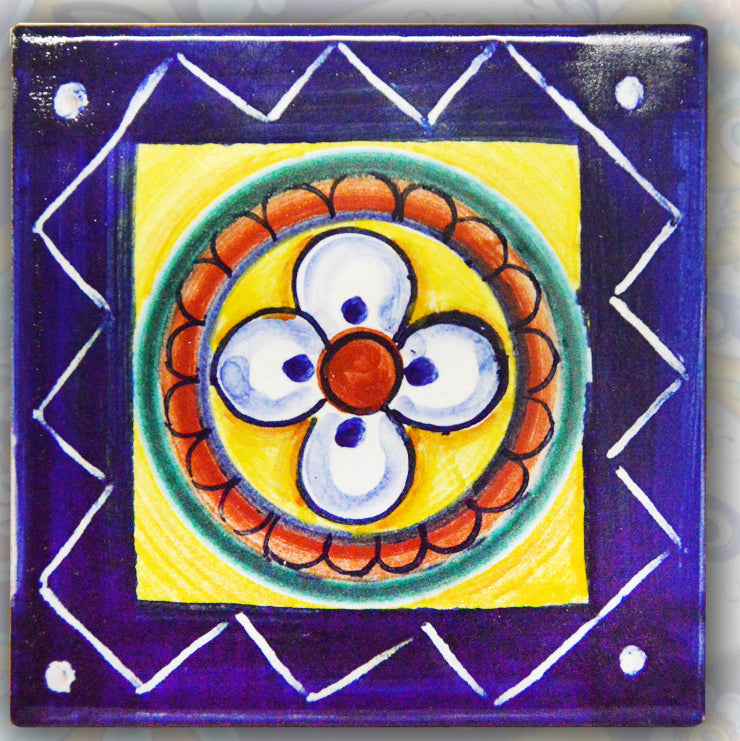 FRANCESCA NICCACCI: Deruta Vario Hand Painted Wall Tile - tops-selection.shop