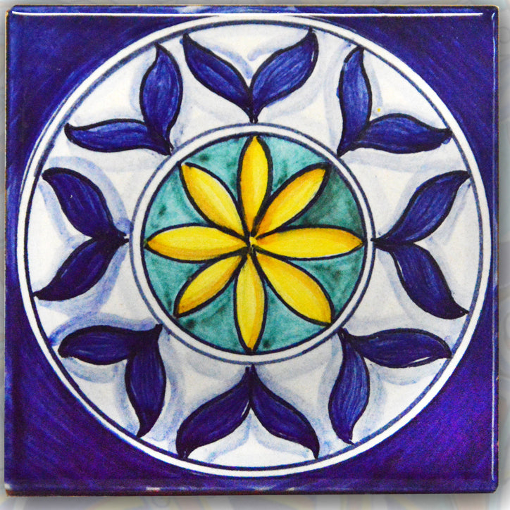 FRANCESCA NICCACCI: Deruta Vario Hand Painted Wall Tile - tops-selection.shop