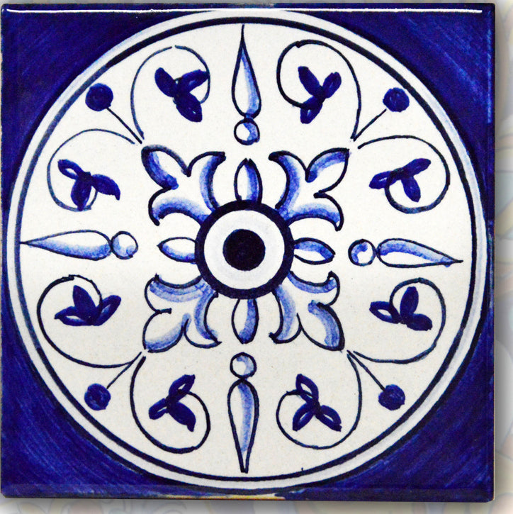 FRANCESCA NICCACCI: Deruta Vario Hand Painted Wall Tile - tops-selection.shop