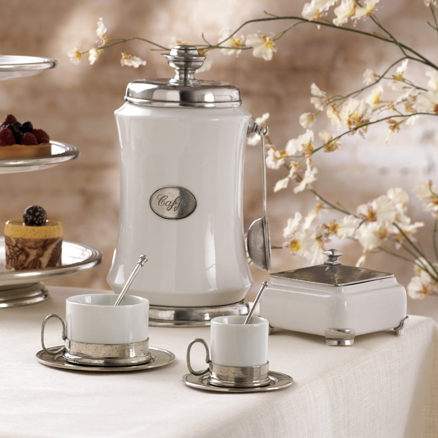 ARTE ITALICA: Tuscan Creamer and Sugar - tops-selection.shop