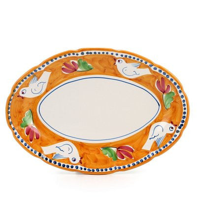 VIETRI: CAMPAGNA Uccello Oval Platter - tops-selection.shop