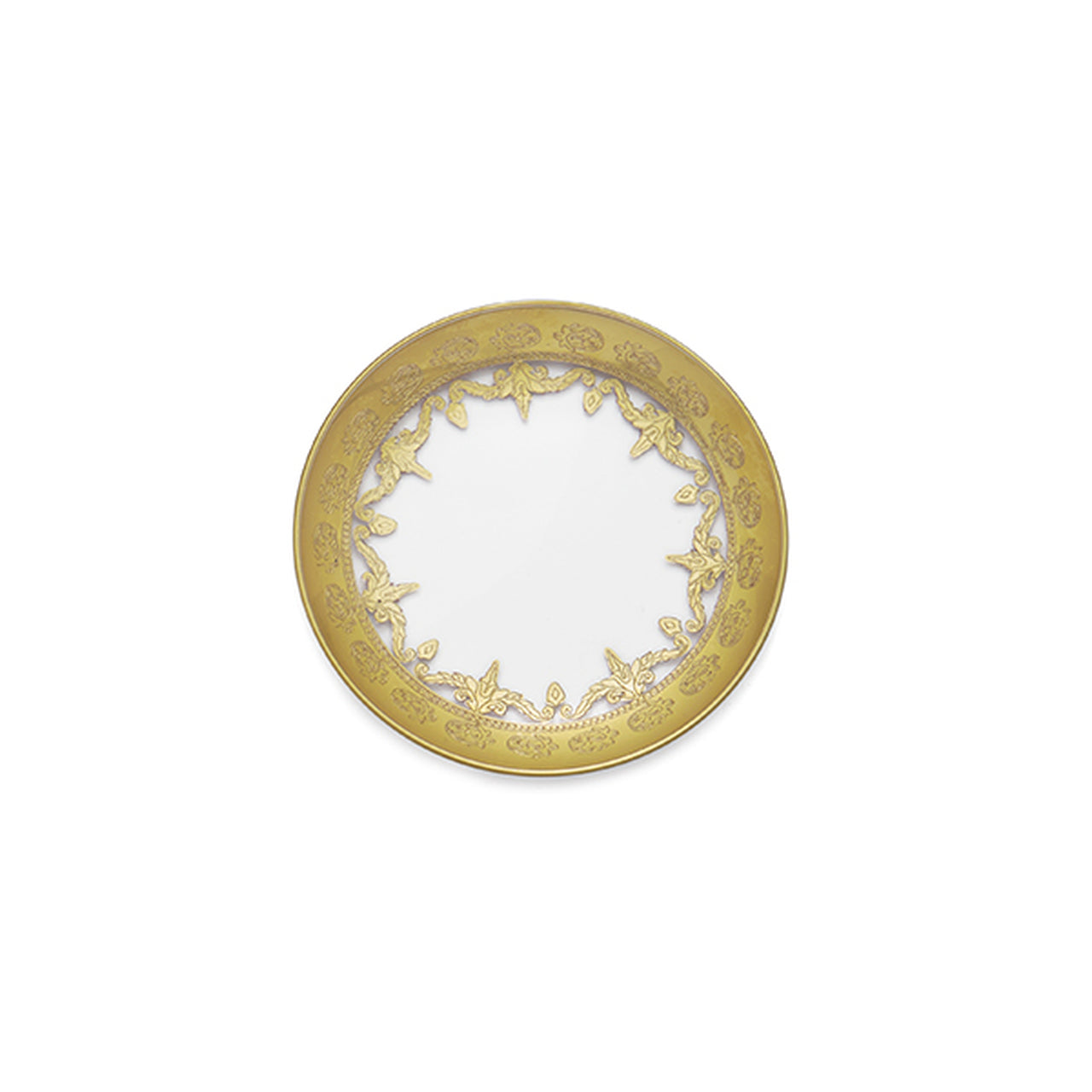 ARTE ITALICA: Vetro Gold Bread Plate - tops-selection.shop