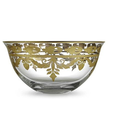 ARTE ITALICA: Vetro Gold Serving Bowl - tops-selection.shop