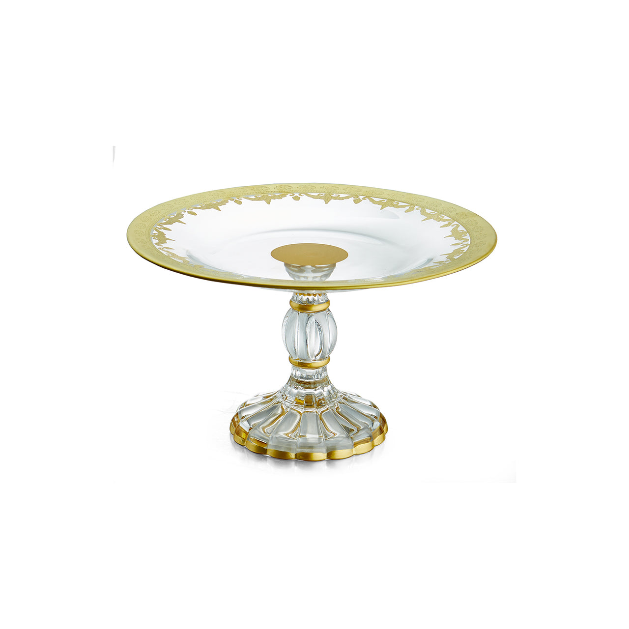 ARTE ITALICA: Vetro Gold Petit Four Stand - tops-selection.shop