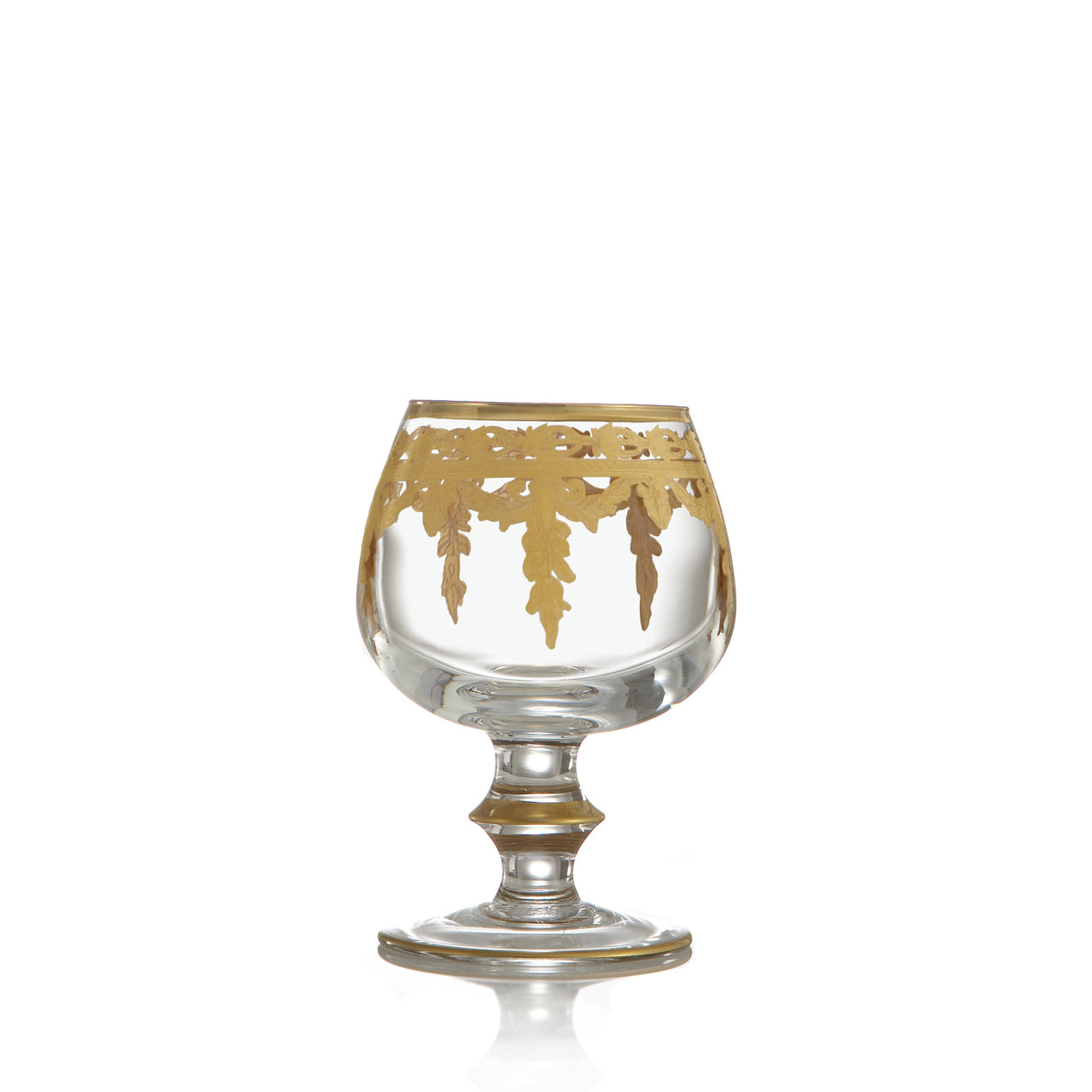 ARTE ITALICA: Vetro Gold Brandy Glass - tops-selection.shop