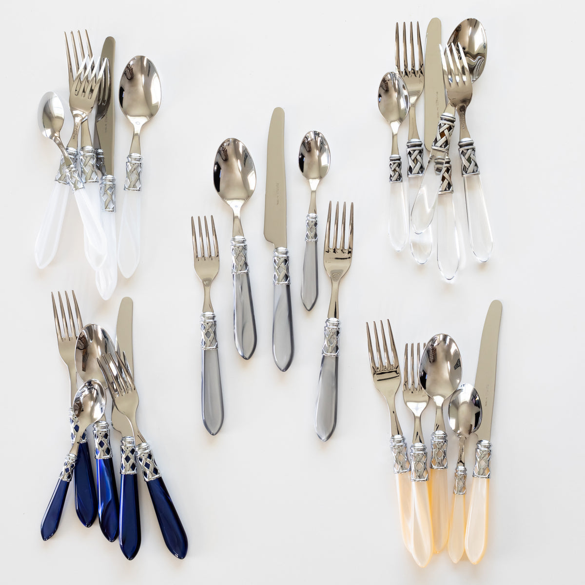 VIETRI: Aladdin Five Piece Place Setting LIGHT PINK - tops-selection.shop