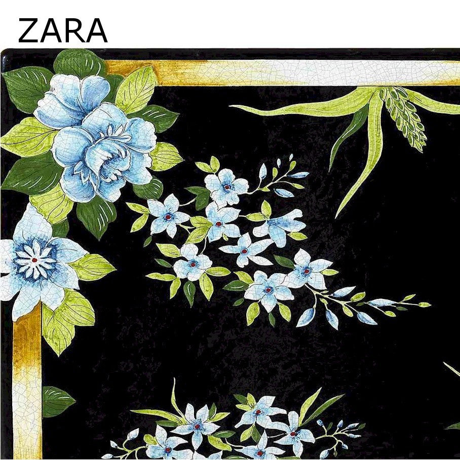 LAZY SUSAN: Ceramic-Stone Rotating Lazy Susan 20" Diam. in Deruta, Italy. - tops-selection.shop