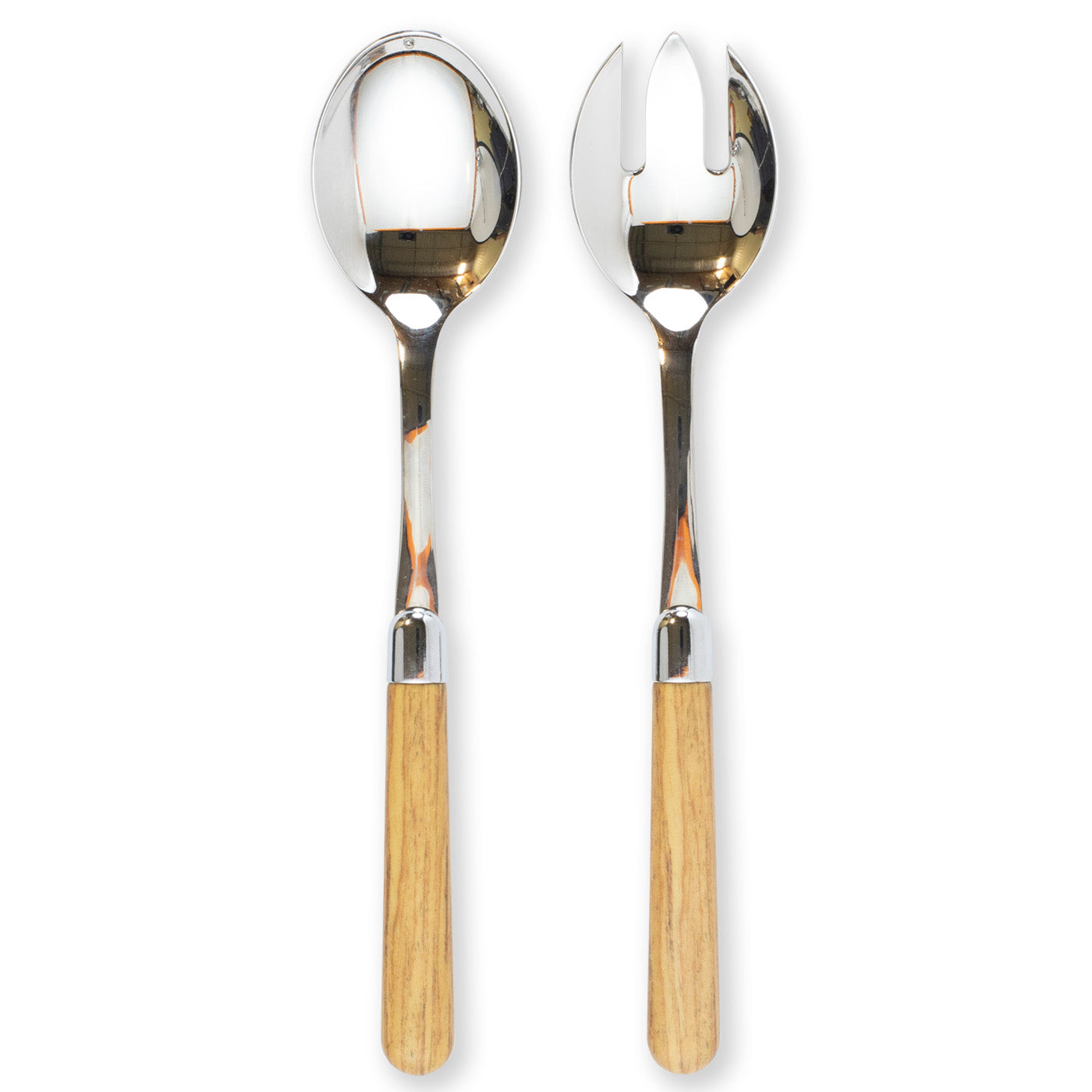 VIETRI: Albero Oak Salad Server Set - tops-selection.shop