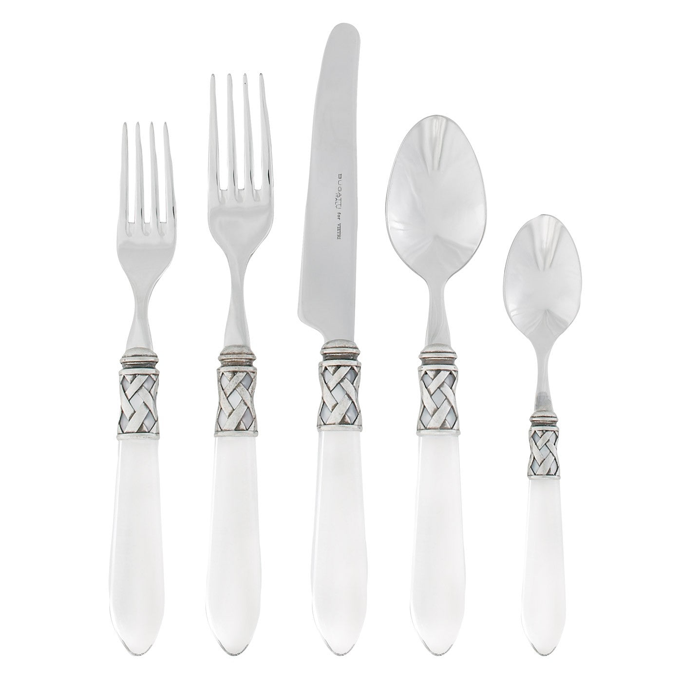 VIETRI: Aladdin Five Piece Place Setting CLEAR - tops-selection.shop