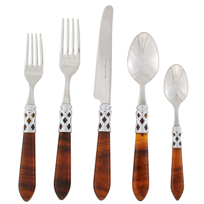 VIETRI: Aladdin Five Piece Place Setting TORTOISESHELL - tops-selection.shop