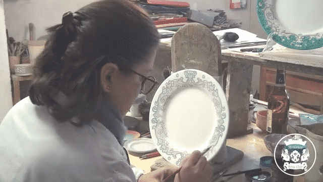 DERUTA COLORI: Salad Plate - SAGE - tops-selection.shop