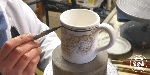 DERUTA COLORI: Mug - BLACK/GOLD - tops-selection.shop