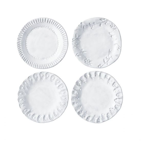 VIETRI: Incanto Canape Plate Assorted Designs (Set of 4 Plates) - tops-selection.shop