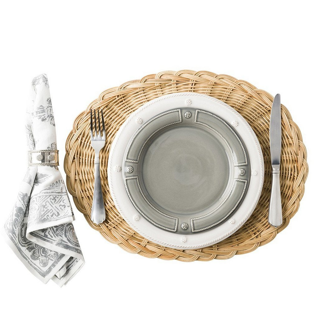 JULISKA: Berry & Thread French Panel Whitewash Dessert/Salad Plate - tops-selection.shop