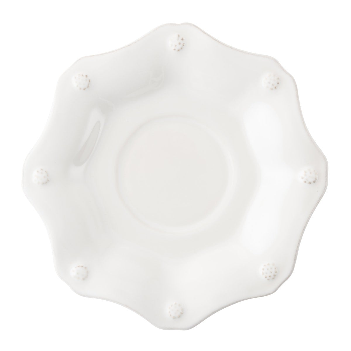 JULISKA: Berry &amp; Thread Whitewash Scallop Saucer - tops-selection.shop