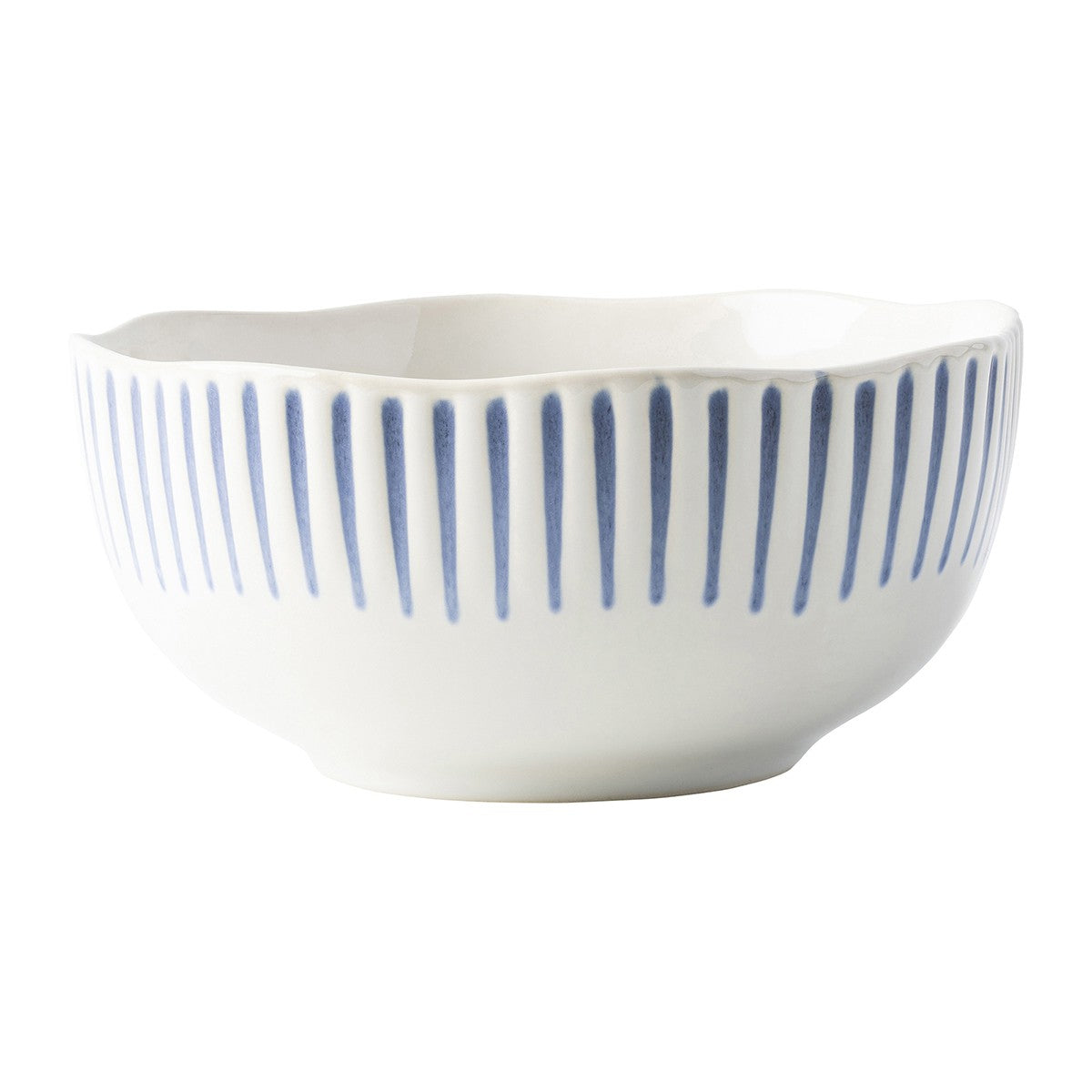 JULISKA: Sitio Stripe Indigo Cereal/Ice Cream Bowl - tops-selection.shop