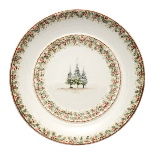 ARTE ITALICA: Natale Large Round Platter - tops-selection.shop