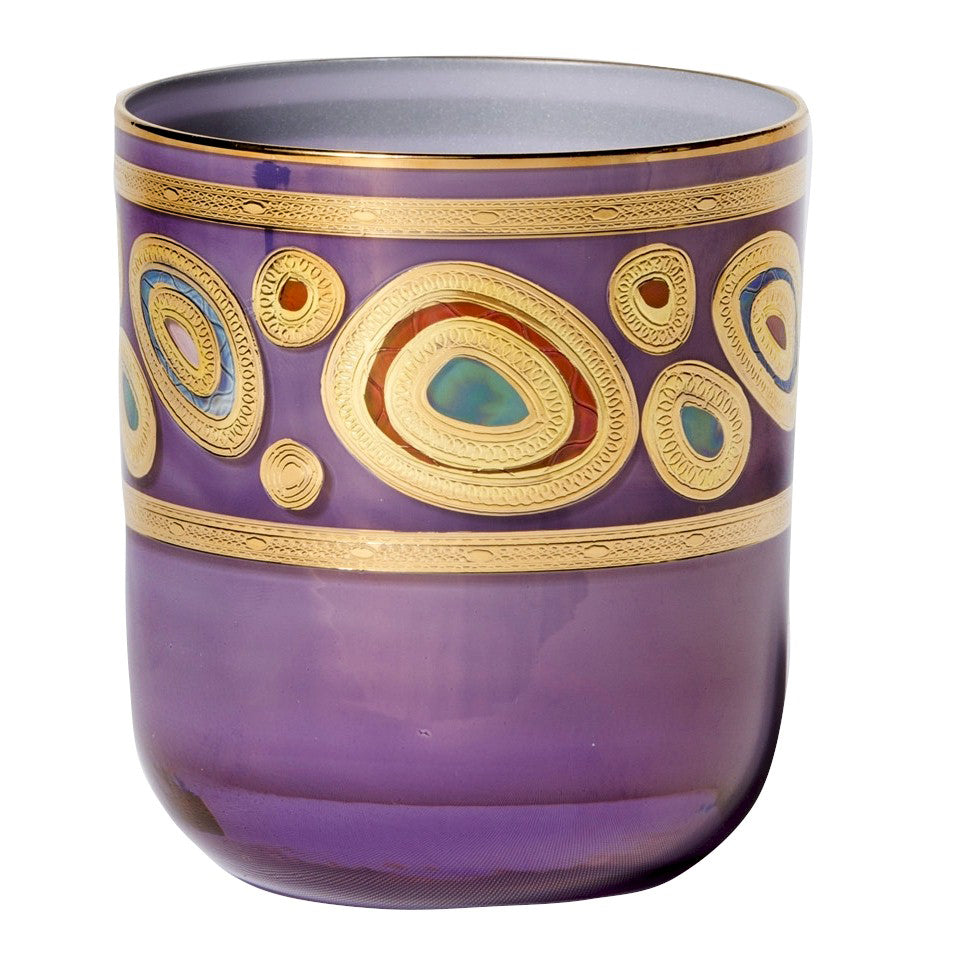 VIETRI: Regalia Water Glass Tumbler Purple - tops-selection.shop