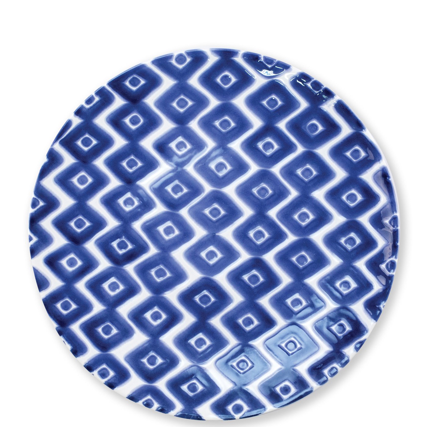 VIETRI: Santorini Diamond Dinner Plate - tops-selection.shop