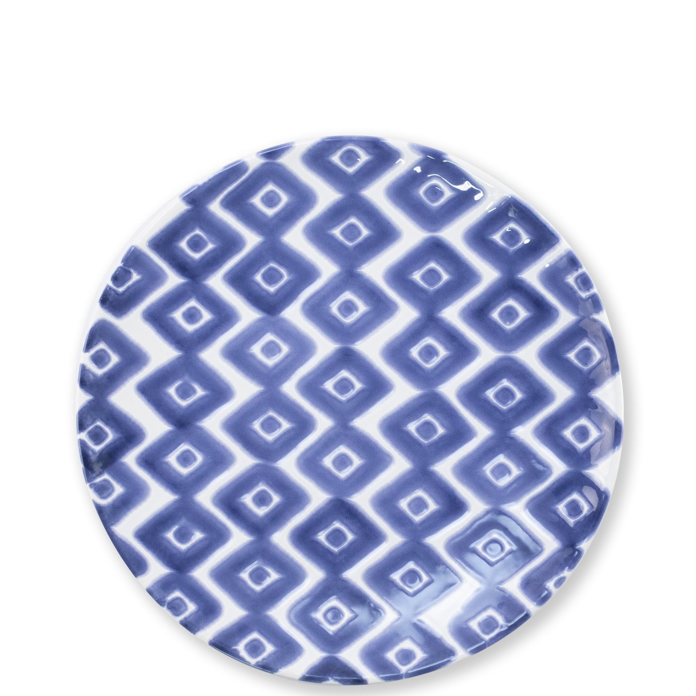 VIETRI: Santorini Diamond Salad Plate - tops-selection.shop