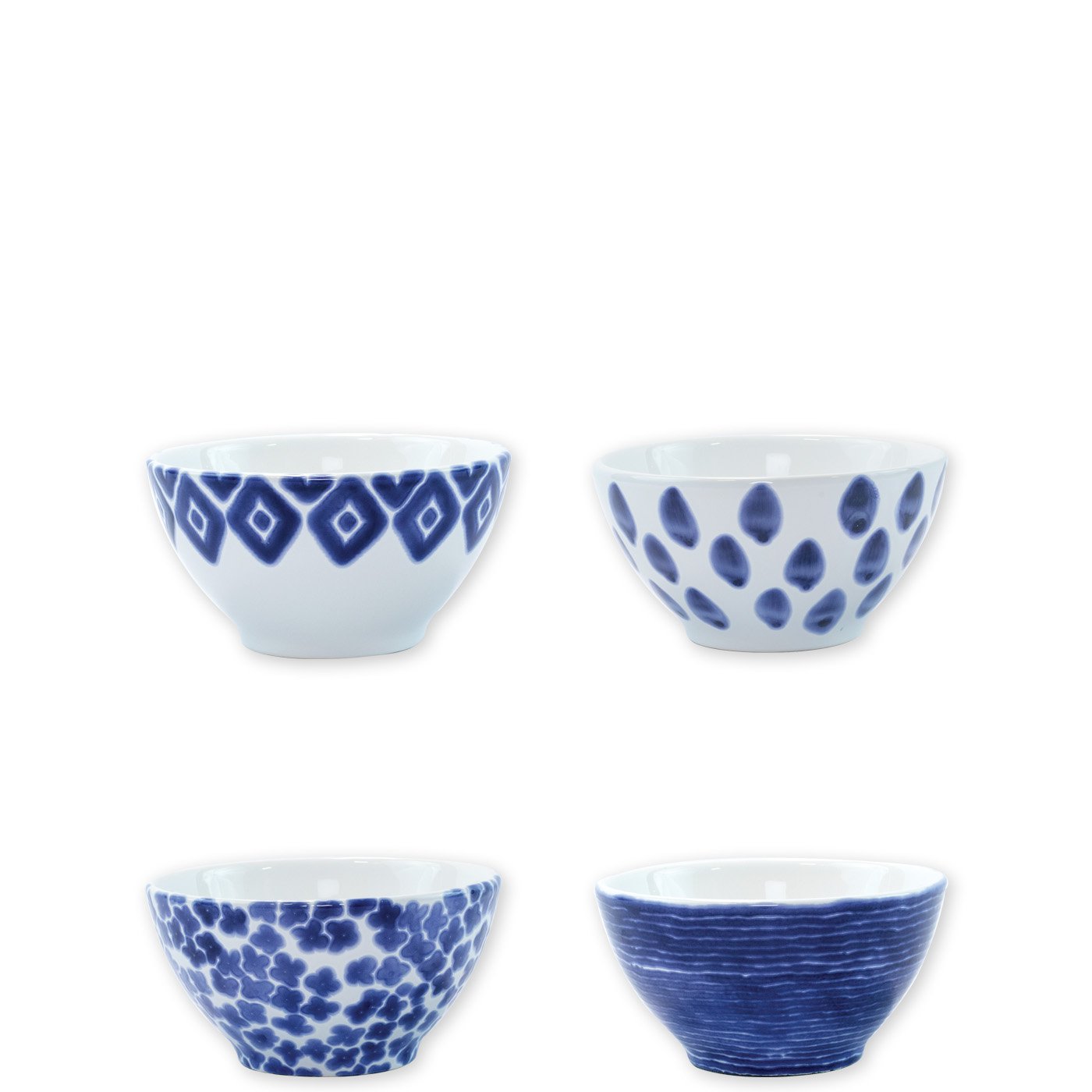 VIETRI: Santorini Assorted Cereal Bowls - Set of 4 - tops-selection.shop